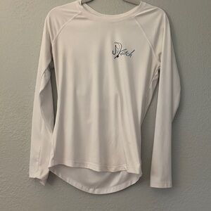 Women's White Long Sleeve Dry-FitTop